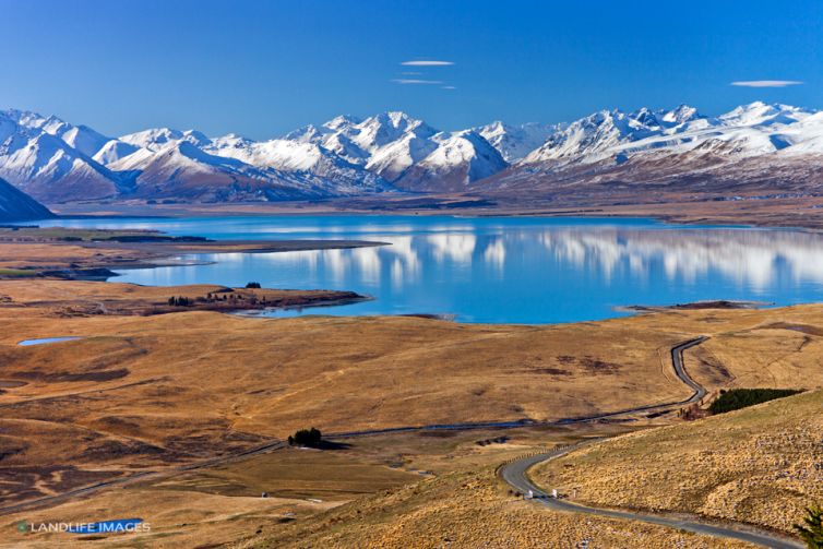 Views across Lake Tekapo, Canterbury, New Zealand