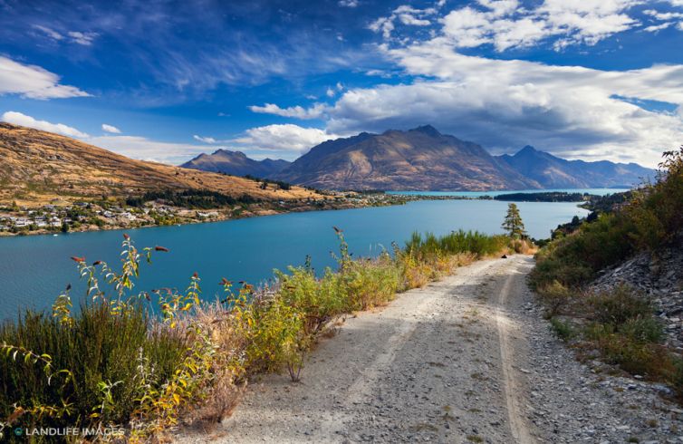 Views Towards Queenstown, Central Otago, New Zealand