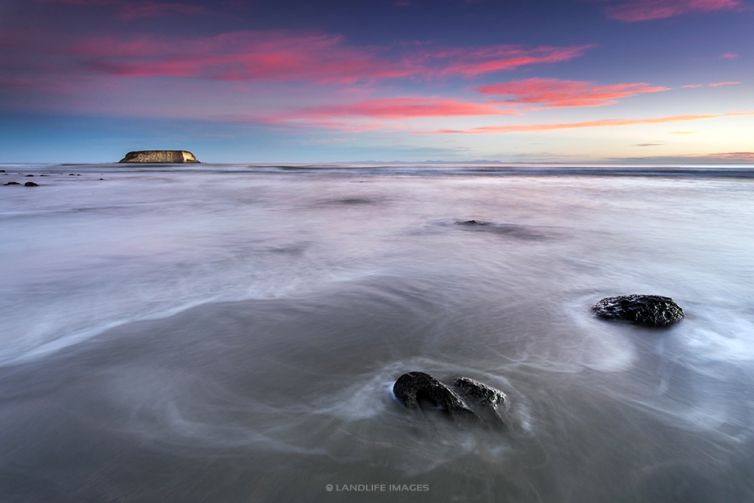 Motunau at Sunset, North Canterbury, New Zealand