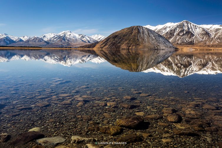 Lake Heron Reflections, Canterbury, New Zealand