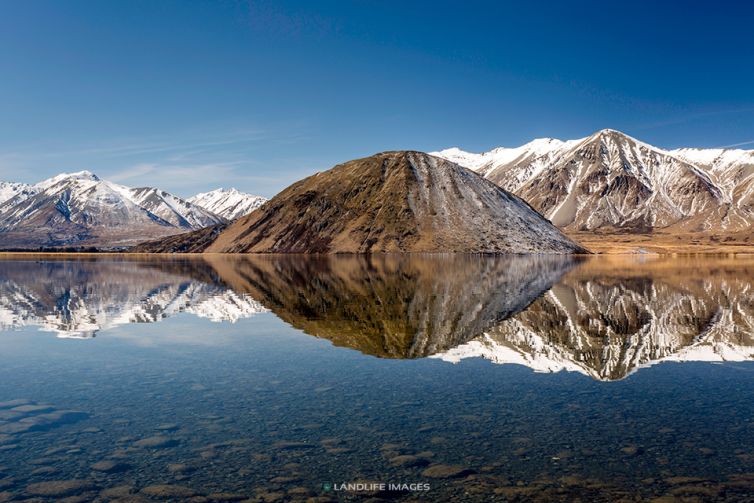 Lake Heron Reflections, Canterbury, New Zealand