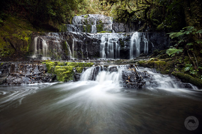 Purakaunui Falls, landscape, Catlins, Southland, New Zealand