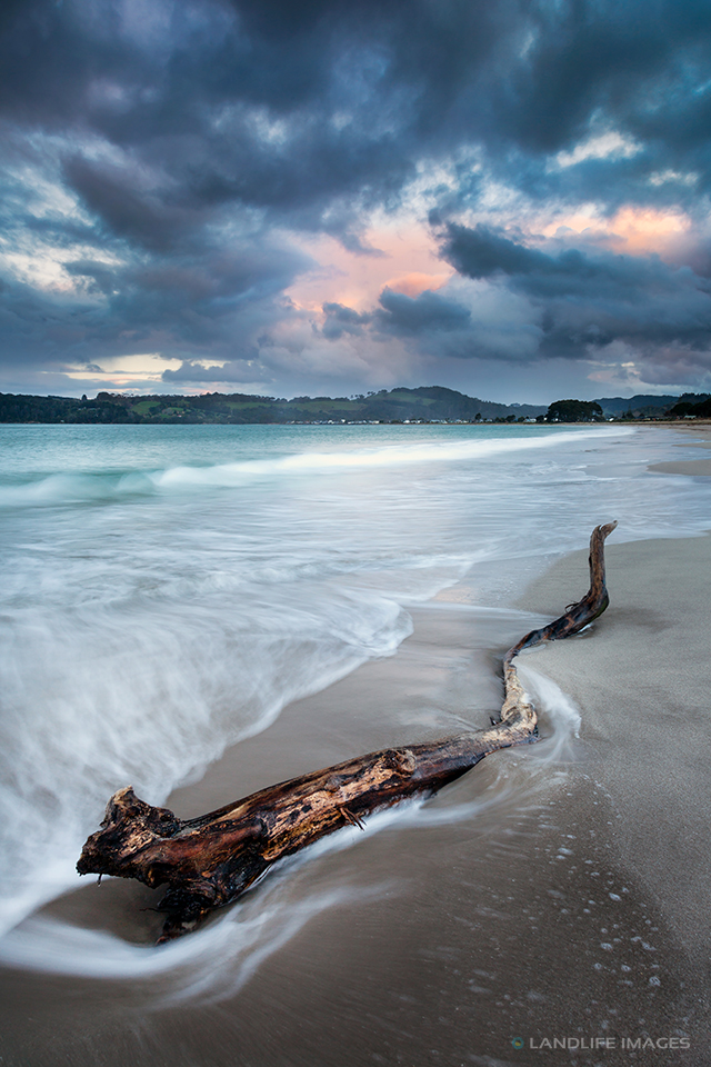 Stormy Sunset at Cooks Beach, Coromandel, New Zealand
