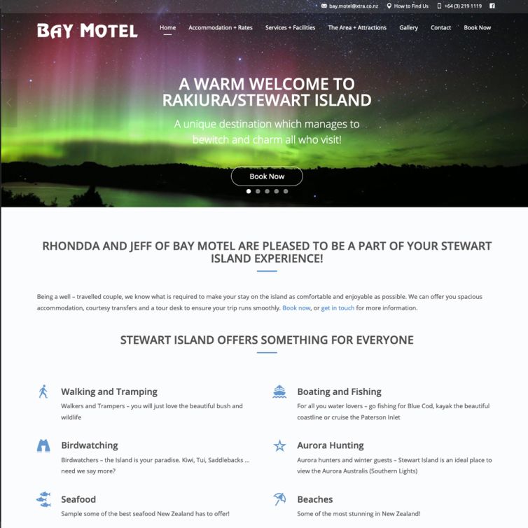 Bay Motel Website