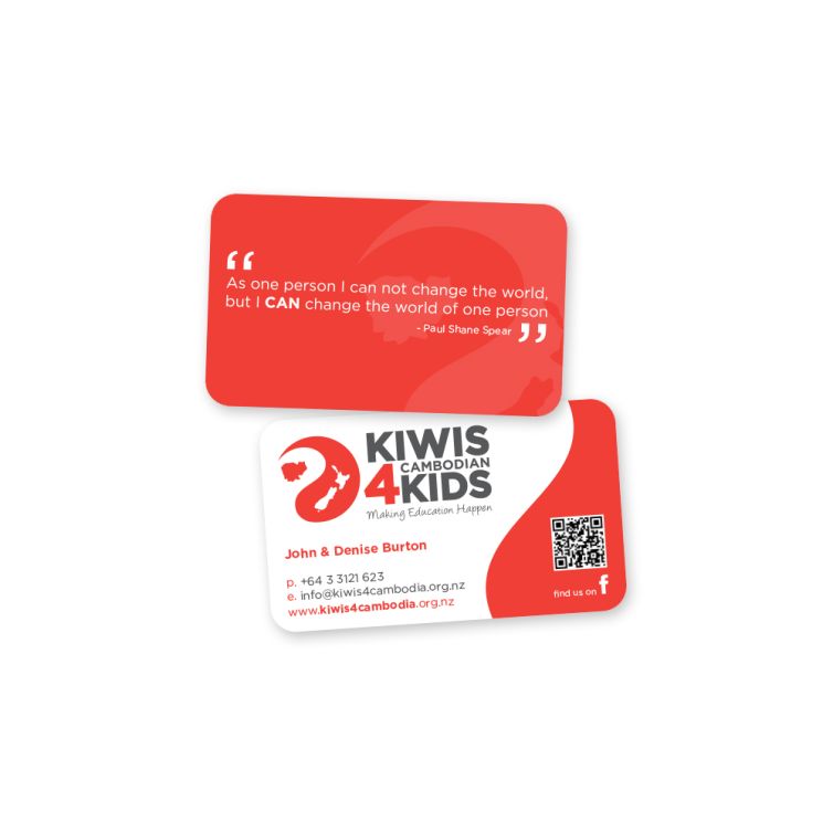 Kiwis 4 Cambodian Kids Business Cards