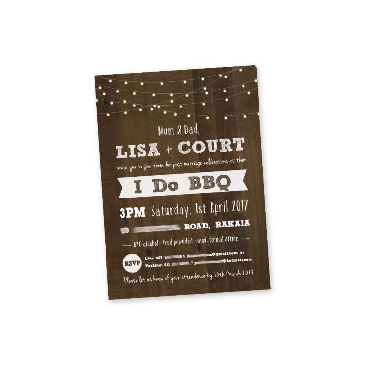 Wedding BBQ Invitation