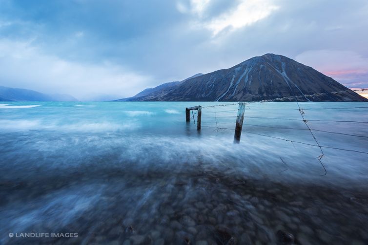 Lake Ohau with Nor'west Rain moving in