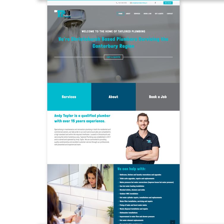 Taylored Plumbing Website